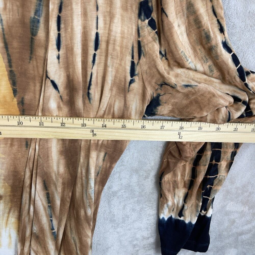 Sovrin Moon Tree Tie Dye Fringed Cardigan XS Kimono Dark Boho Whimsigoth USA - Picture 8 of 11